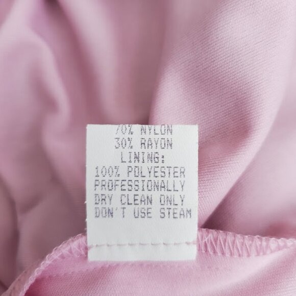 Black Floral Lace Dress Pink Lining Sleeveless V-Neck Mica Size L Whimsigoth - Picture 9 of 10